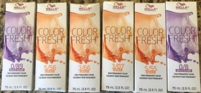 Wella Color Fresh Semi Permanent Hair Color 2.5 fl  oz NIB Your Choice