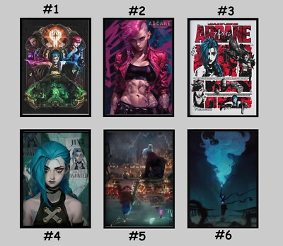 Arcane TV Series Poster, Arcane Wall Art, Arcane Season 1 and 2 Poster