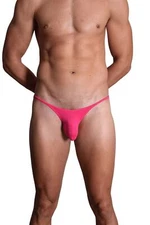 BfM Mens Lowrise Ruched Micro String Bikini Underwear
