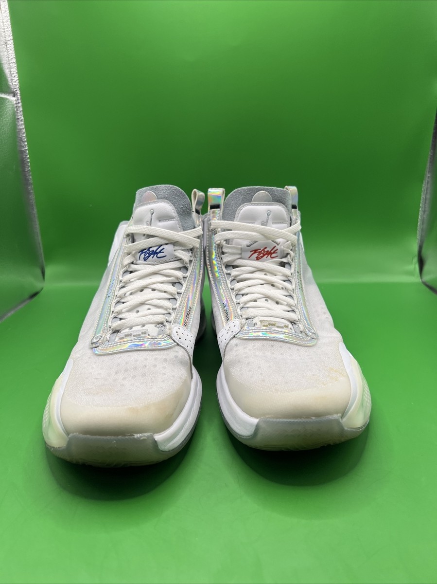 Air Jordan 34 XXXIV Flight GS Unite BQ3384-101 White Metallic