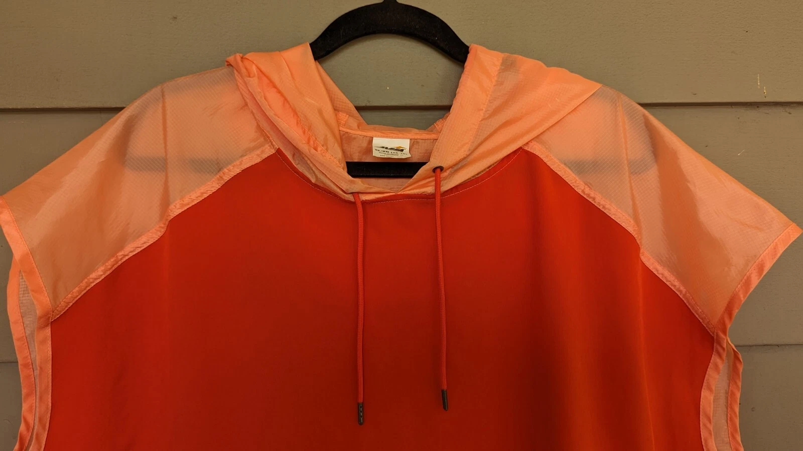 VETEMENTS Felpa con cappuccio pullover AVIA donna manica corta arancione abbigliamento attivo leggero taglia XL (16 18)