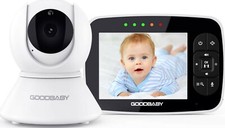 Baby Monitor Infrared Night Vision 3.5'' Pan-Tilt-Zoom