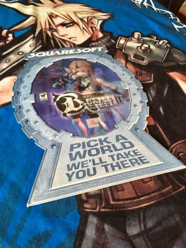 Final Fantasy IX 9 The Bouncer Lithograph Display Standee Holo Foil Ultra Rare - Picture 4 of 4