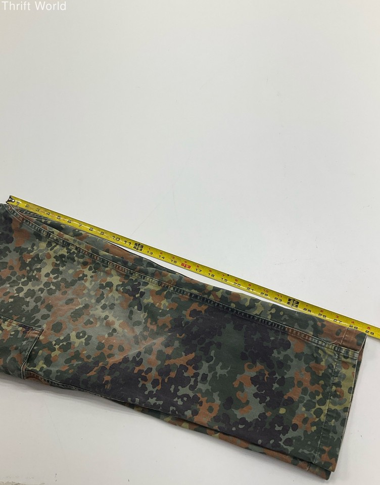 German Army Flecktarn Camouflage Cargo Pants Size 34 x 29 Vintage eBay
