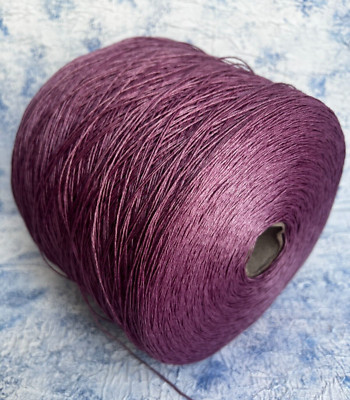 Linen fine yarn on cone 100% Linen  450m/100g (492yards/3.52oz), Per 100g/3.52oz
