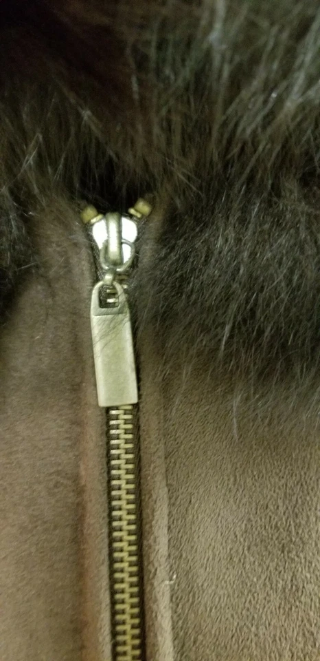 #36C, NUEVO SIN T marrón imitación piel de oveja imitación gamuza piel de zorro real apóstrofe S Foto 3 de 4