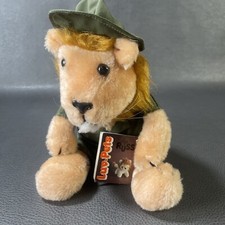 Russ Luv Pets 1979 Safari Lion Plush Stuffed Animal Toy Vtg 10 Rare OD Green