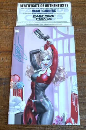 BATMAN #609 NATALI SANDERS SIGNED W/ COA HARLEY QUINN MEGACON VARIANT RARE!
