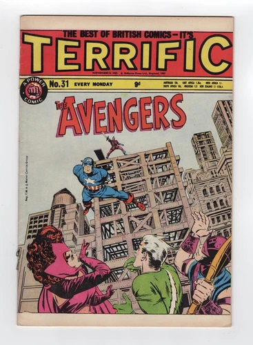 1965 MARVEL AVENGERS #20 APPEARANCES OF MANDARIN JACK KIRBY COVER KEY RARE UK