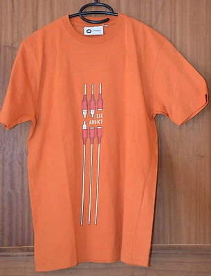 Tee-shirt manches courtes orange MOA CLUB WEAR Taille L NEUF - Photo 1/2