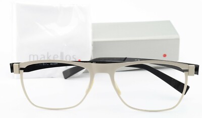 MAKELLOS Potsdam Glasses Frame Model MES006 53-17 145 Stainless Steel Italy