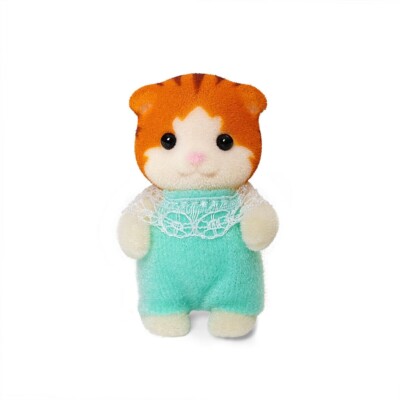 Sylvanian Families Calico Critters Orange Tabby Maple Cat Baby Alfie 