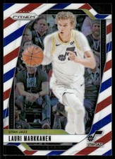 2024-25 Panini Prizm Prizms Red White and Blue #186 Lauri Markkanen - BSK