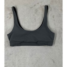 Vuori Daily Bra Sports Women Size Small Gray Athletic Performance Gym Sports EUC