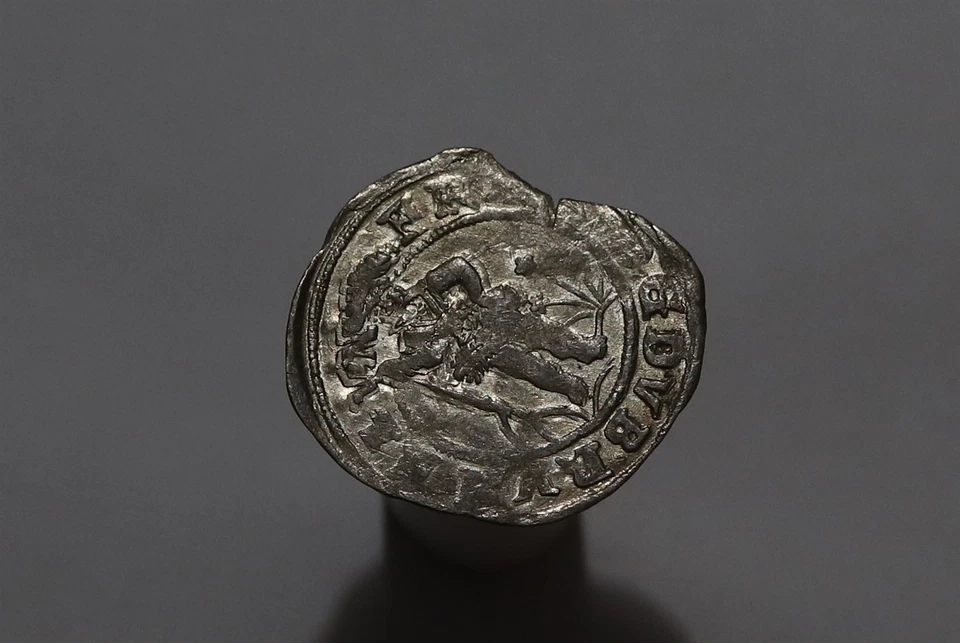 🧭 🇩🇪 GERMANY BRAUNSCHWEIG 12 KREUZER 1621 SILVER B86 WR13 - Image 3 of 3
