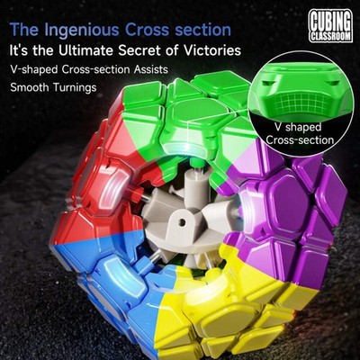 Magnetic Megaminx 3x3 Magic Speed Cube Stickerless Professional Puzzle Cubo