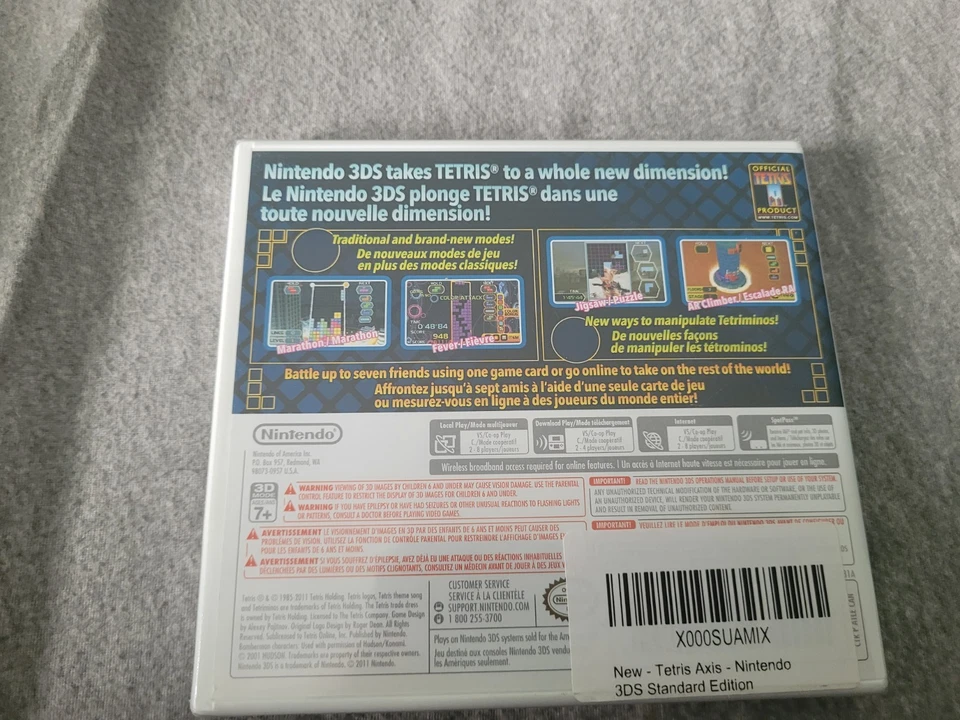 Nintendo 3DS Tetris Axis (2011) Sealed Brand New CIB Rare Puzzle Game - Image 3 of 4