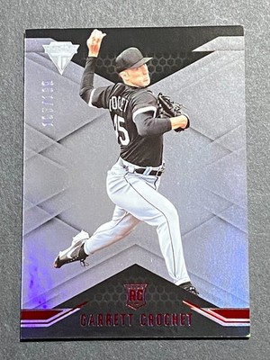 Garrett Crochet 2021 Panini Chronicles TITANIUM RED PARALLEL #ed 195/199