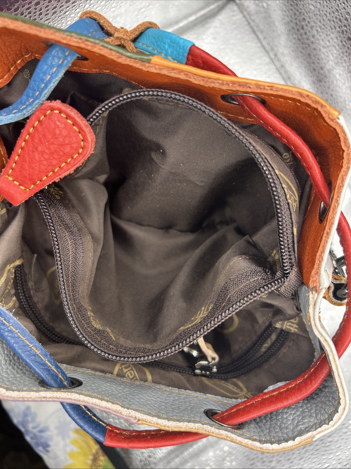 Ameri Leather Skulls And Rivets Patchwork Leather… - image 11