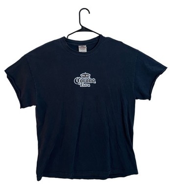 Vintage AAA Corona Extra Extra T-Shirt Sleeves Cut Mens XL TG Blue