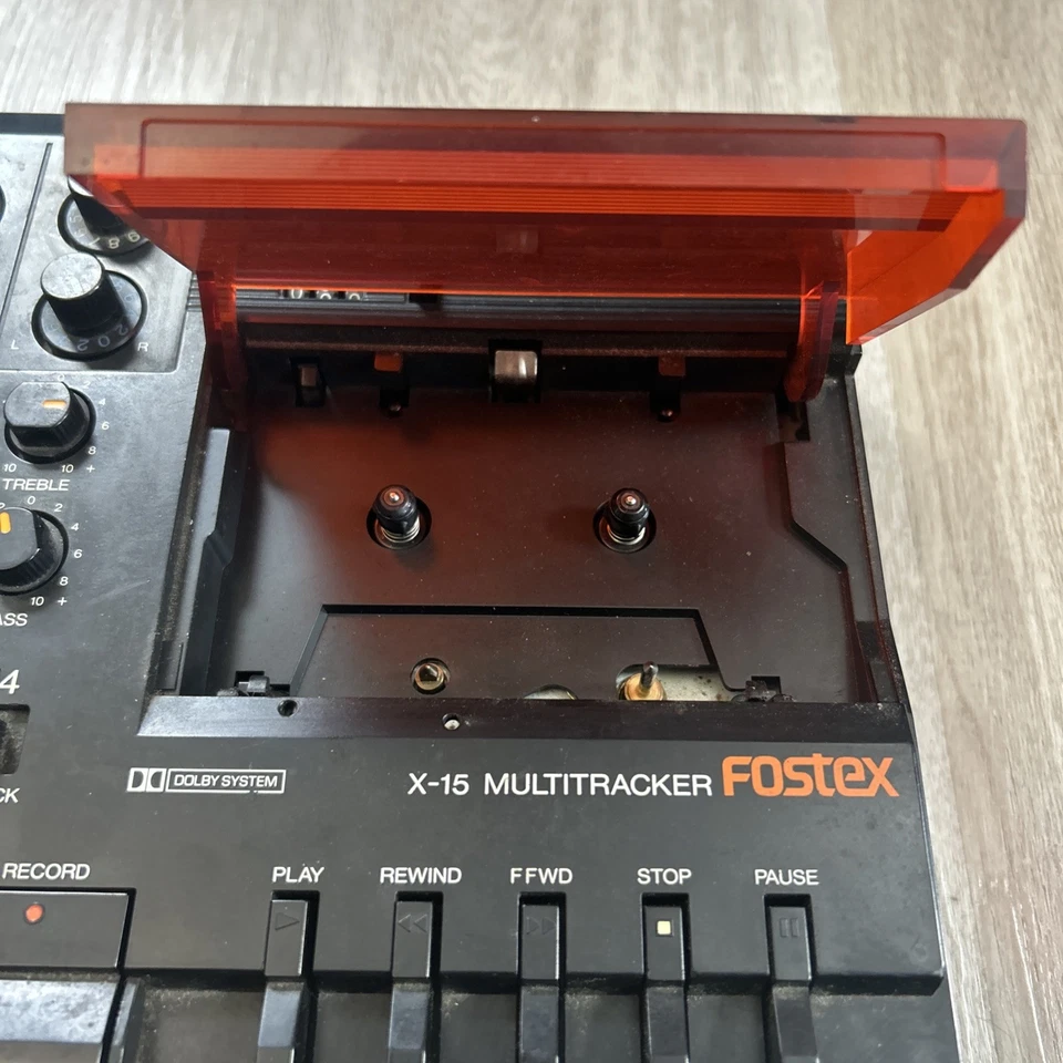Fostex X-15 Multitracker Analog Cassette Tape Recorder No Power Supply UNTESTED - Image 4 of 4
