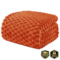 Kuscheldecke Flauschig 150X200 Cm Fleecedecke Orange FüR Zuhause Wohnzimmer