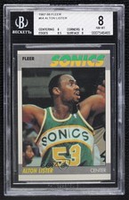1987-88 Fleer Alton Lister #64 BGS 8 0jp9