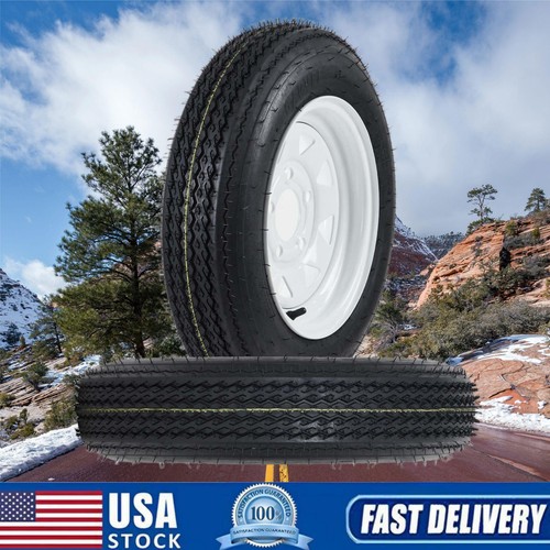 ✨4.80-12 4.80x12 480-12 4.80-12 Tires with 12" Rims 2 Pack 4.80 12 Tires 5 Lug
