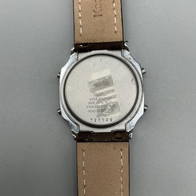 Vintage Pulsar Alarm Chronograph Mens Watch 34mm LCD W040-5000 New Battery Vintage Pulsar Lcd Alarm Chronograph W-040-5000 Goldtone  main image 4