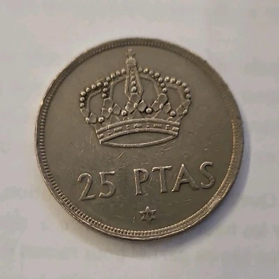 Espagne Europe Pièce 25 PTAS 1975 « JUAN CARLOS I REY DE ESPAÑA » nickel - Photo 1/2