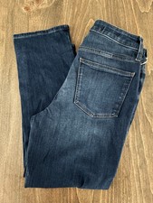 NEW Universal Thread Jeans Sz 8 Short High Rise Straight Vintage Stretch Dark