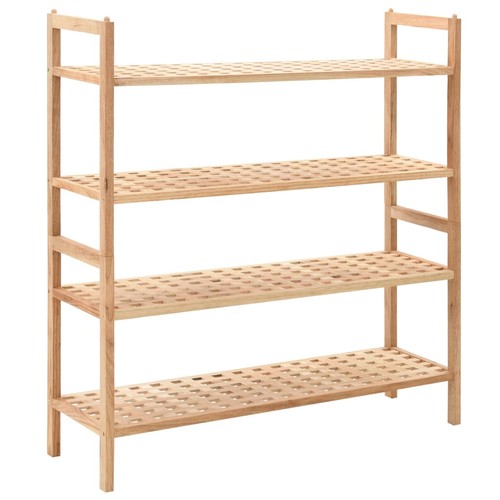 Madera Maciza de Nogal Zapatero Mueble Zapatos 69x26x40/81cm 2/4 Estantes vidaXL - Imagen 2 de 14