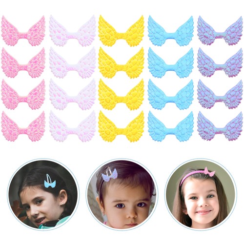 50 Pezzi Fermaglio per Capelli Fai da Te Testa Cerchio Cucito Patch Accessori Styling Bambino - Foto 9 di 12