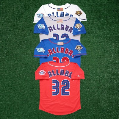 Roy Halladay 2001 Toronto Blue Jays 25th Anniversary Home/Road/Alt