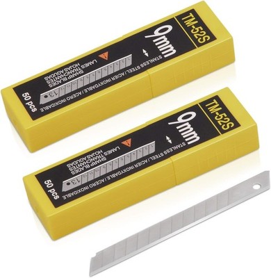 OLFA 9mm Ultra Sharp Black Snap Blades 50 Pack Precision Replacement Blades