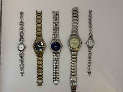 Lot of 6 Mixed Quartz Watches   Citizen, Alan Fried, Fred Belay   Parts/Repair