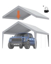 vevor carport replacement cover canopy Grey 13x20ft (Cover Only)