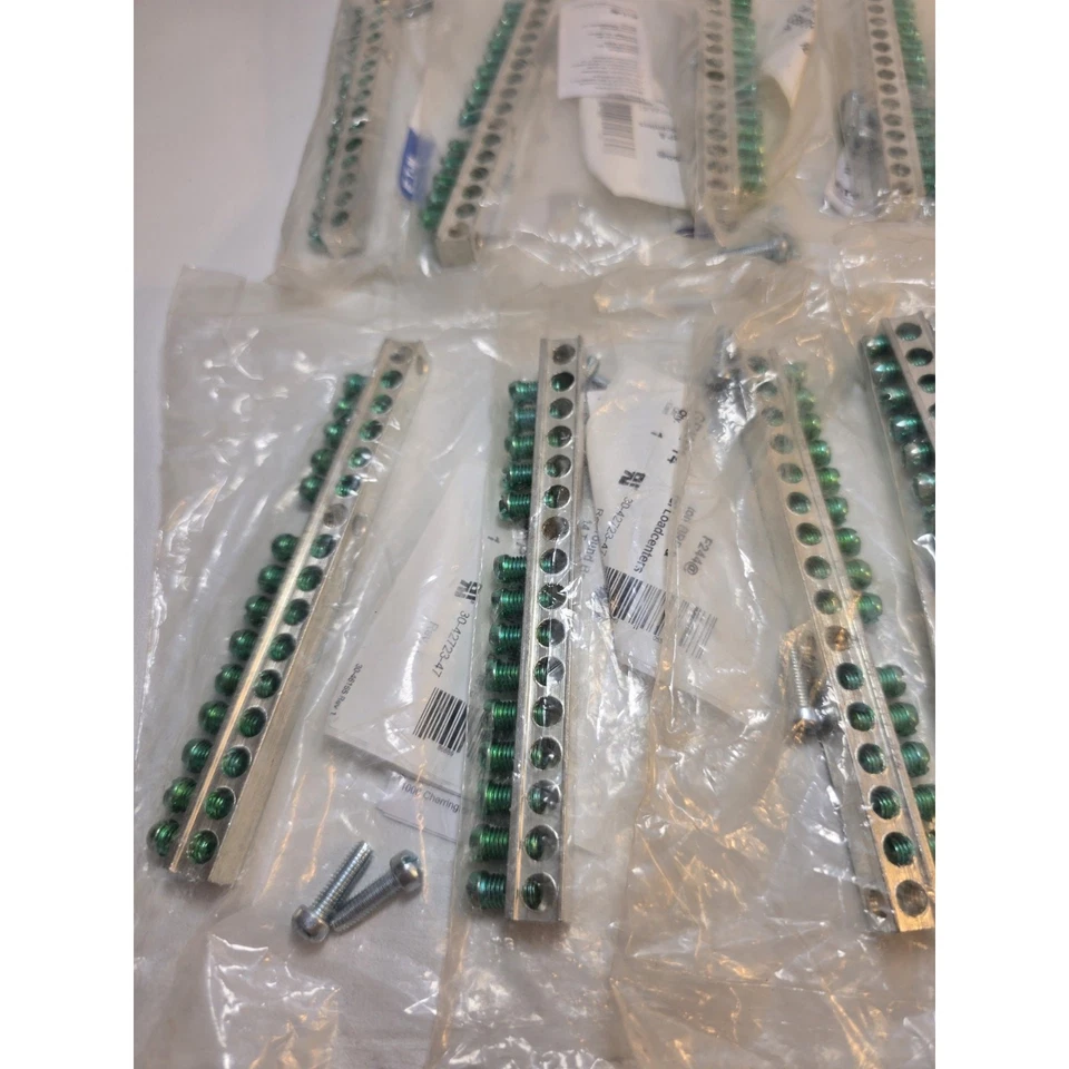 Lot Of 9 Eaton GBKP14 / 14-Terminal Ground Bar Kit, BRP & CHP Loadcenters - Image 2 of 4