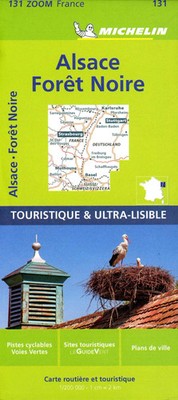 Black Forest, Alsace, Rhine Valley - Zoom Map 131 | Michelin | Map 1:200 000