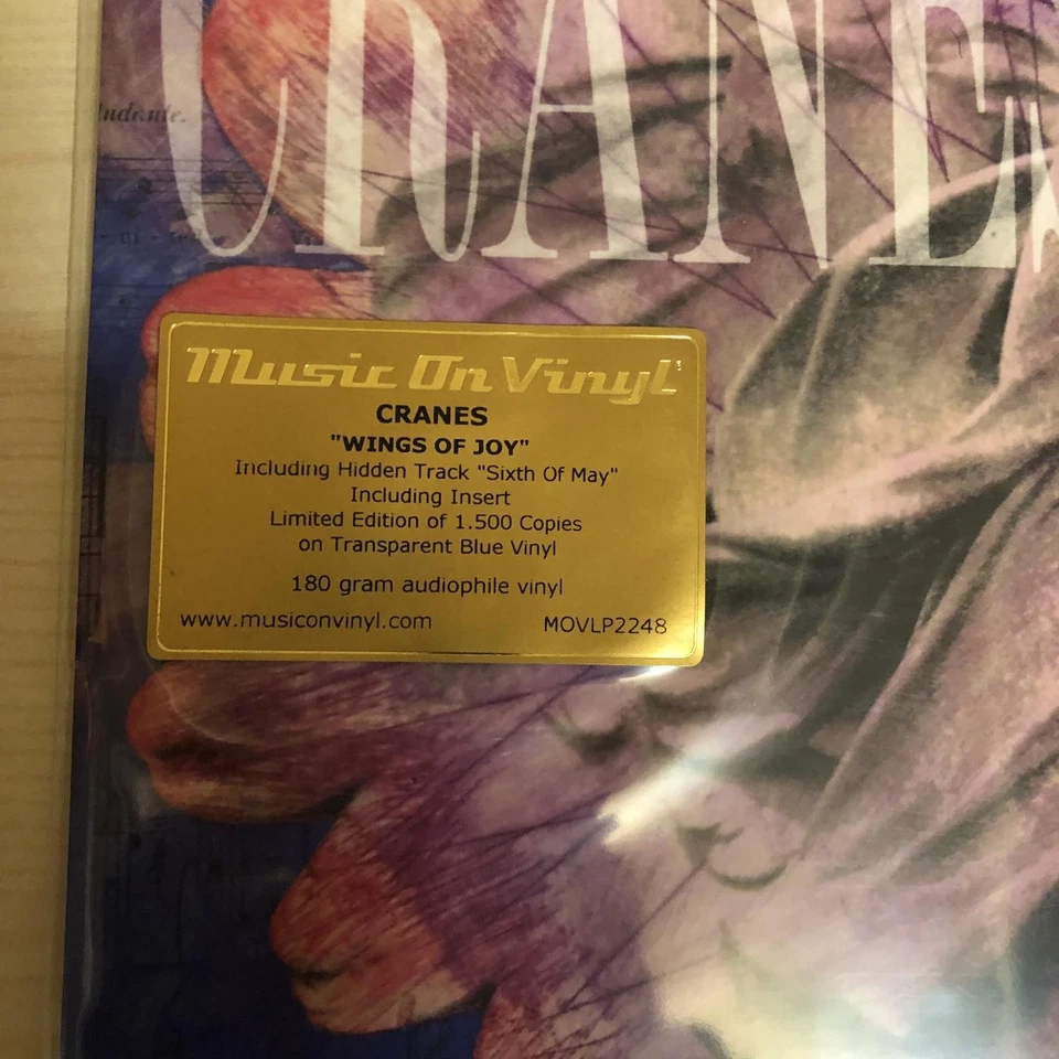 Cranes ‎– Wings Of Joy, blue Vinyl LP, MOV ltd 1500 copies, NEU, unplayed  - Image 2 of 4