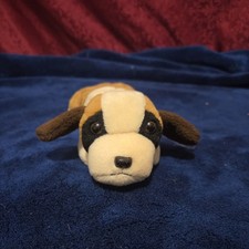 Ty Beanie Baby - Bernie - The Dog - With Tags in Protector
