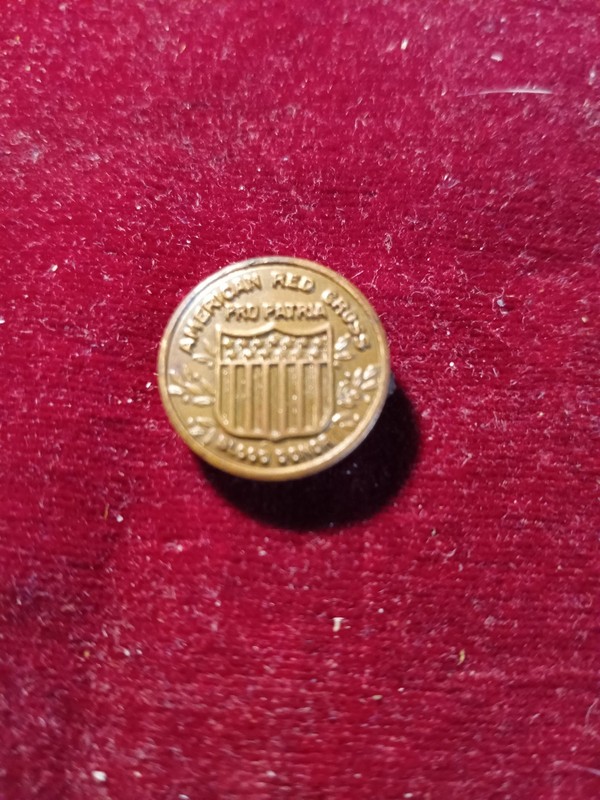 Antique American Red Cross WWI Pro Patria Blood Donor Pin Circa 1918  Sterling
