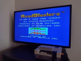 RoadBlasters Aut&eacute;ntico Juego Nintendo NES con Manual PROBADO FUNCIONA