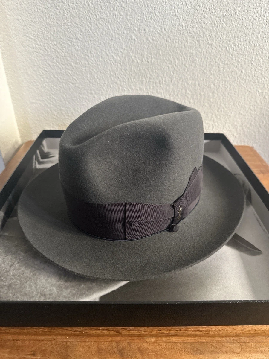 Borsalino Fedora/Trilby Vintage Hats for Men 7 1/8 Size for sale