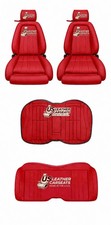 1984 1988 Ford Thunderbird Turbo Coupe Front Back Top Bottom Seat Covers Red
