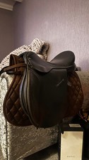 18” black leather gp horse saddle