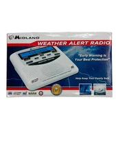 Midland Weather Alert Radio Early Warning Protection Hazard Alert WR-120EZ New