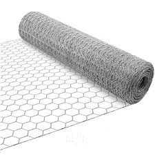 36 In. X 50 Ft. Chicken Wire Fence-1 In. Hex Mesh, 20-Gauge, Galvanized Steel Ne 0.92 per foot