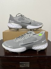 Nike Alpha Huarache 3 Elite Metal Baseball Gray Cleats CK0746-002 Men's Size 9