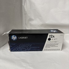 HP Q2612A Black Toner Cartridge Open Box Unopened Inner Package 20110309 Date